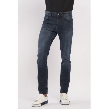 Blugi slim fit cu 5 buzunare