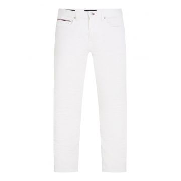 Blugi slim fit cu broderie discreta