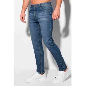 Blugi slim fit cu model cu 5 buzunare