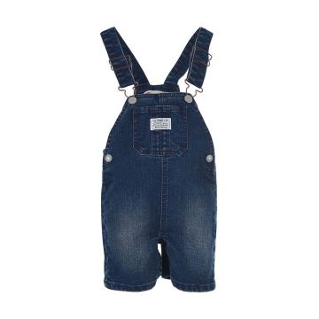 Levi's salopete din denim pentru copii culoarea albastru marin