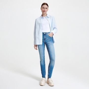 Reserved - Blugi slim cu talie medie - Albastru Reserved - Blugi slim cu talie medie - Albastru