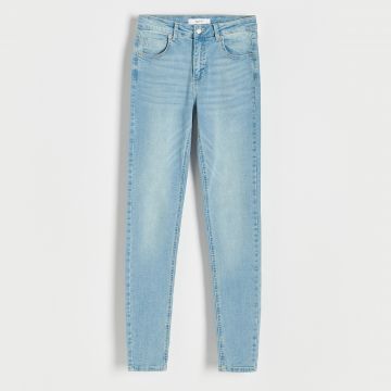 Reserved - Blugi slim cu talie medie - Albastru Reserved - Blugi slim cu talie medie - Albastru