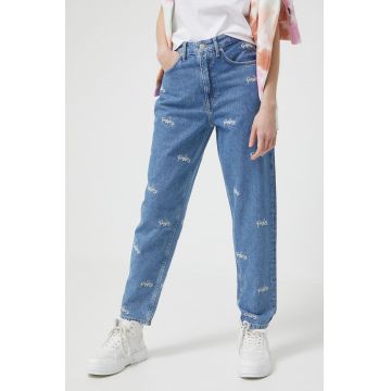 Tommy Jeans jeansi Mom Jean femei high waist
