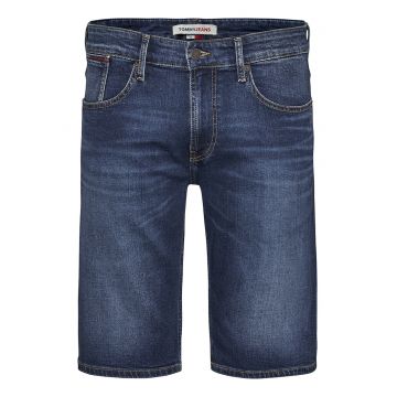 Bermude de denim cu aspect decolorat