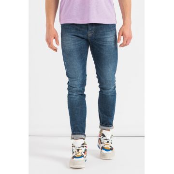 Blugi skinny cu aspect decolorat Jackson