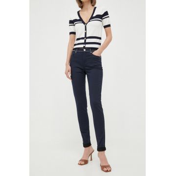 Morgan jeansi femei, culoarea albastru marin