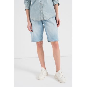 Pantaloni scurti din denim cu croiala ampla