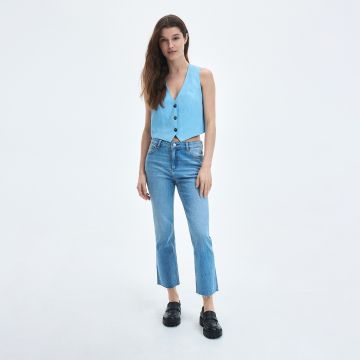 Reserved - Blugi flare - Albastru Reserved - Blugi flare - Albastru