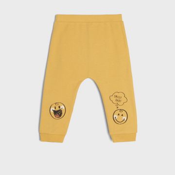 Sinsay - Pantaloni harem SmileyBaby® - Galben