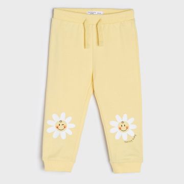 Sinsay - Pantaloni sport jogger SmileyBaby® - Galben