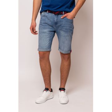 Blugi scurti cu aspect decolorat Wave