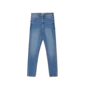 Cropp - Blugi skinny - Albastru