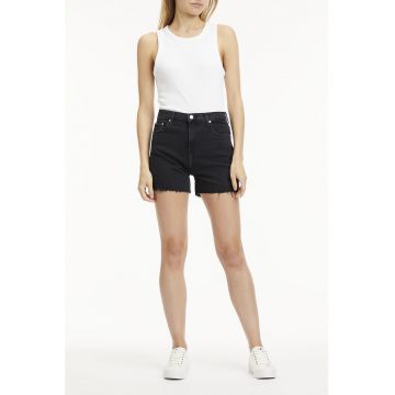Pantaloni scurti de denim cu terminatii franjurate