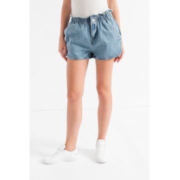 Pantaloni scurti din denim cu talie elastica