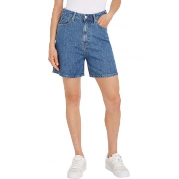 Pantaloni scurti din denim cu talie inalta