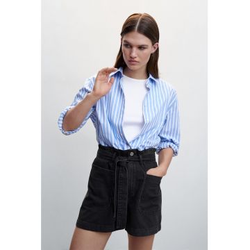 Pantaloni scurti din denim cu talie inalta Paola