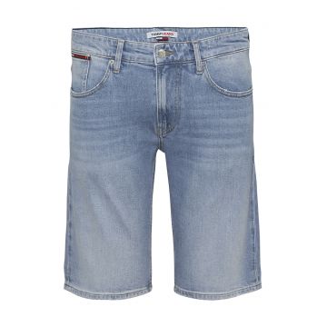 Pantaloni scurti uni din denim