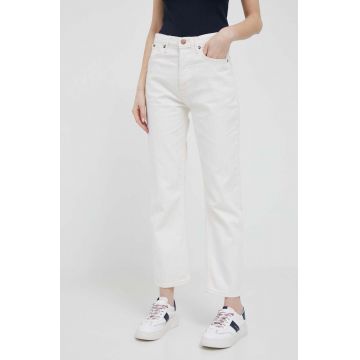 Pepe Jeans jeansi Celyn Stripe femei high waist Pepe Jeans jeansi Celyn Stripe femei high waist