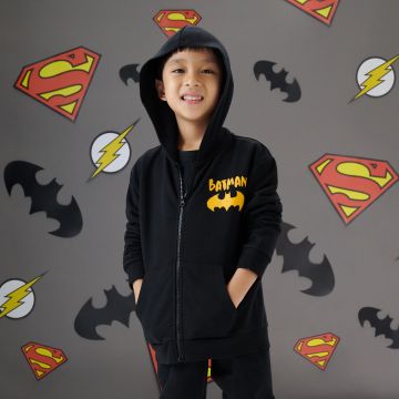 Sinsay - Pantaloni jogger cu Batman - Negru