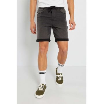 Bermude din denim cu snur de ajustare
