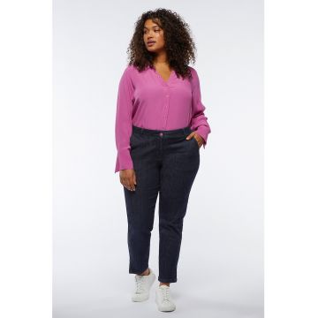 Blugi crop cu talie medie