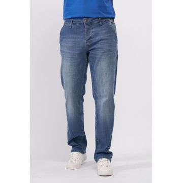 Blugi relaxed fit cu talie medie