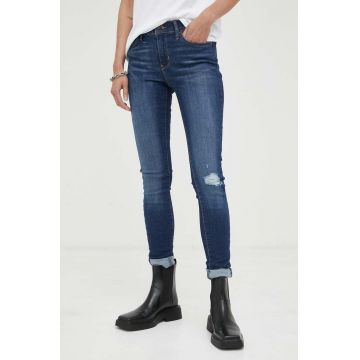 Levi's jeansi 710 femei, culoarea albastru marin