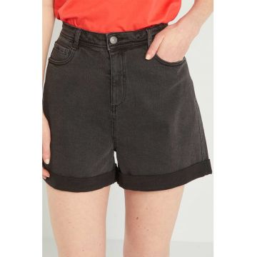 Pantaloni scurti din denim cu talie inalta
