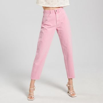 Sinsay - Blugi mom high waist - Roz