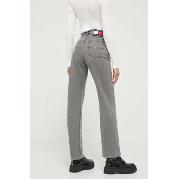 Tommy Jeans blugi din bumbac high waist