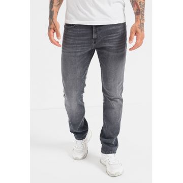 Blugi regular fit cu aspect decolorat Ryan