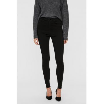 Blugi skinny cu talie inalta
