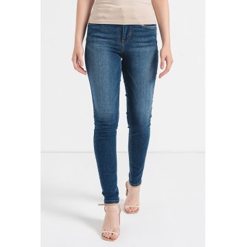 Blugi skinny cu talie inalta