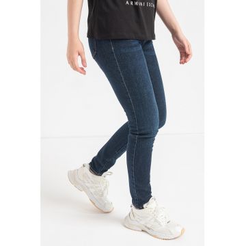 Blugi skinny cu talie medie