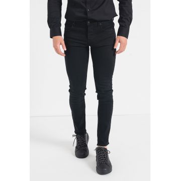 Blugi skinny cu talie medie