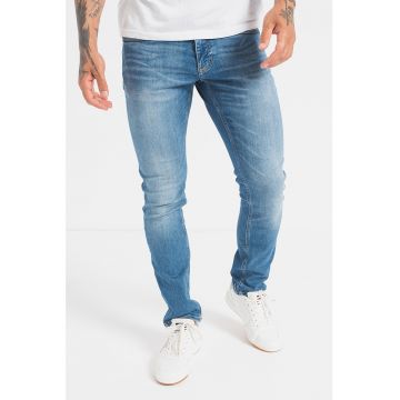 Blugi slim fit cu aspect decolorat Scanton