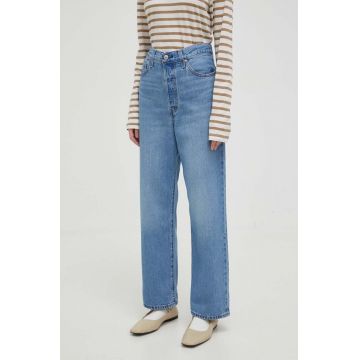 Levi's jeansi RIBCAGE STRAIGHT ANKLE femei high waist
