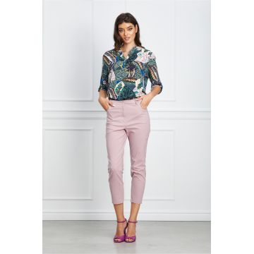 Pantaloni Lara roz cu buzunare Pantaloni Lara roz cu buzunare