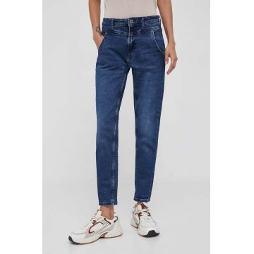 Pepe Jeans jeansi Carey femei medium waist