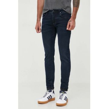 Pepe Jeans jeansi Stanley barbati, culoarea albastru marin