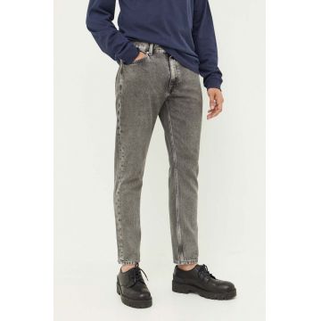 Tommy Jeans jeansi Dad Jean barbati, culoarea gri