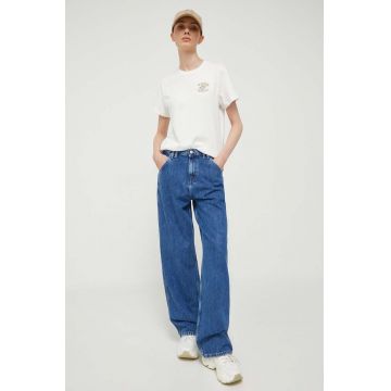Tommy Jeans jeansi Daisy femei, culoarea albastru marin