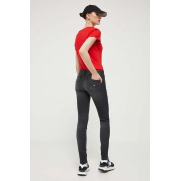 Tommy Jeans jeansi Sophie femei, culoarea negru