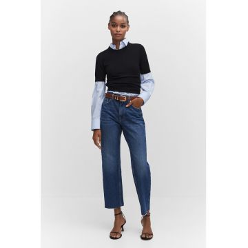 Blugi crop drepti Blanca