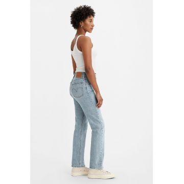 Blugi regular fit cu aspect decolorat 501®