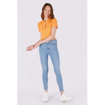 Blugi skinny cu 5 buzunare