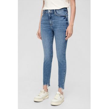 Blugi skinny cu talie inalta