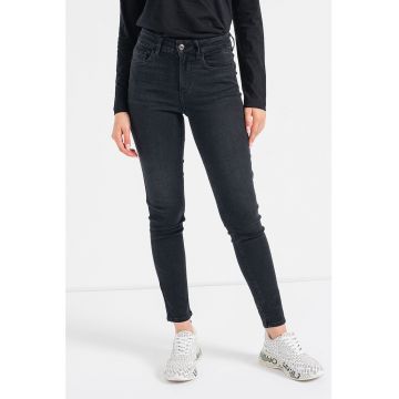 Blugi skinny cu talie inalta