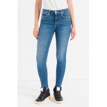 Blugi skinny cu talie medie