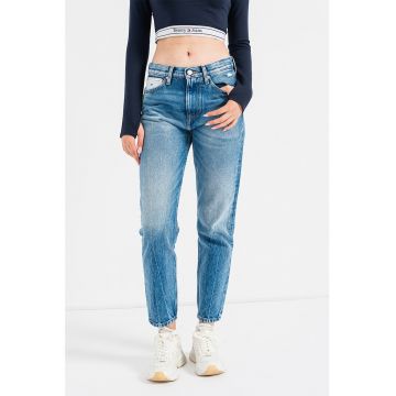 Blugi slim fit cu aspect decolorat Izzie